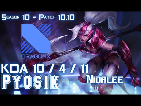 DRX Pyosik NIDALEE vs LEE SIN Jungle - Patch 10.10 KR Ranked