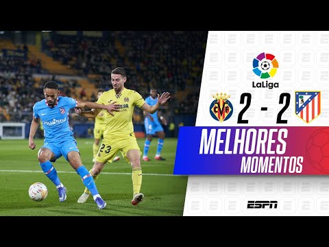 GOLAÇO DO MEIO-CAMPO, PÊNALTI PERDIDO E JOGAÇO EM LALIGA | Villarreal 2 x 2 Atlético de Madrid