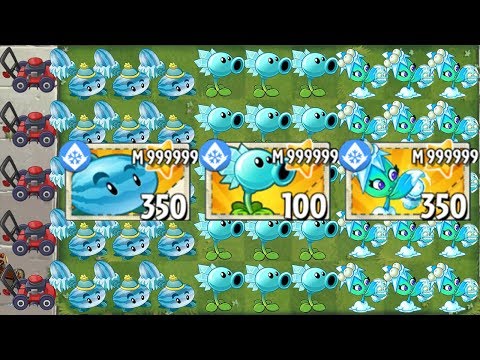All Ice Plants MASTERY 999999 Power-Up! in Plants vs Zombies 2