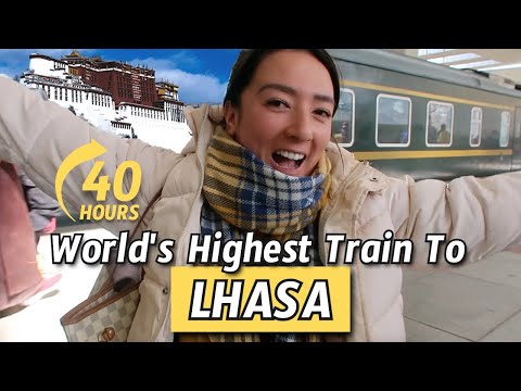 Taking Worlds Highest 40 Hours Train to Lhasa, Tibet