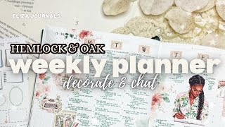 Plan with me in my Hemlock & Oak Weekly Planner| August 10th| #planner #stationery #plannerlayout