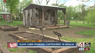 Slave cabin construction in Sedalia prompts strong reaction