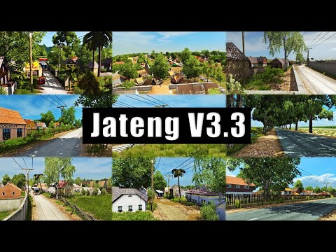 New Map Jateng V3.3 With New Roads - ETS2 1.36 to 1.54