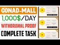 Conad-mall - New USDT Earning Website | Earn USDT Today With Withdrawal Proof | Earn USDT Trc20