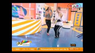 Oops OnTV Game Show - dance on morning show - slip