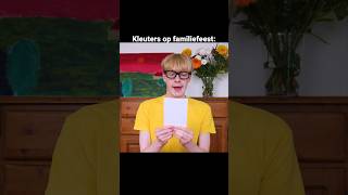 Kleuters op familiefeest 😂