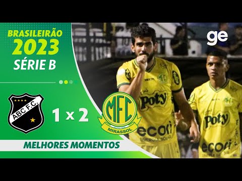 Gols e lances de ABC-RN x Mirassol