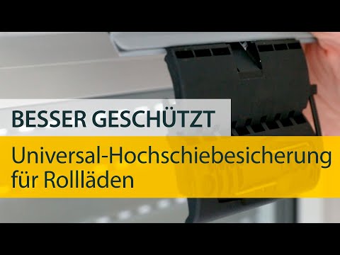 Am Rollladen einfach montiert - Universal-Hochschiebesicherung von Schellenberg