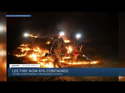 Colorado wildfire update: Containment at 137K-acre Lee Fire grows to 61%