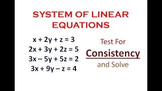 Numerical on System of Linear Equations || Matrices || Engineering Mathematics