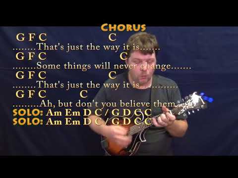 The Way It Is (Bruce Hornsby) Mandolin Cover Lesson with Chords/Lyrics