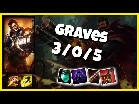 EU Challenger Graves JUNGLE (3/0/5) vs LEE SIN Gameplay Replay - Patch 10.18
