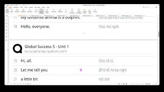 Global success 5 - HK1 - Unit 1