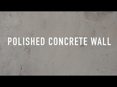 Polished concrete wall