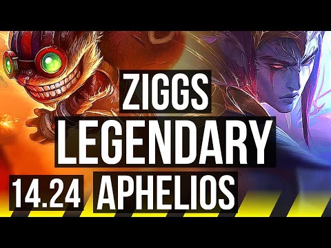 ZIGGS & Nautilus vs APHELIOS & Thresh (ADC) | Legendary | KR Master | 14.24