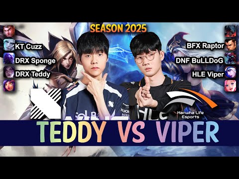 DRX Teddy vs HLE Viper - Teddy KAI'SA vs Viper ASHE ADC - Patch 15.7 KR Ranked | lolrec
