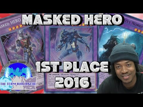 YUGIOH 1ST PLACE MASKED HERO | DECK PROFILE 2016 | Kemar Barrette
