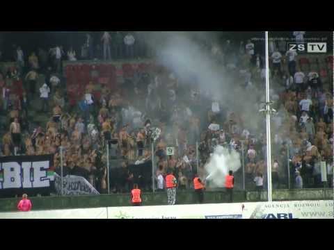 Jesień 2012: Atmosfera trybun meczu Zagłębie Sosnowiec - ROW Rybnik