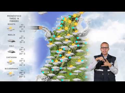 Pronóstico del Tiempo - Domingo 14 de Febrero de 2016.
