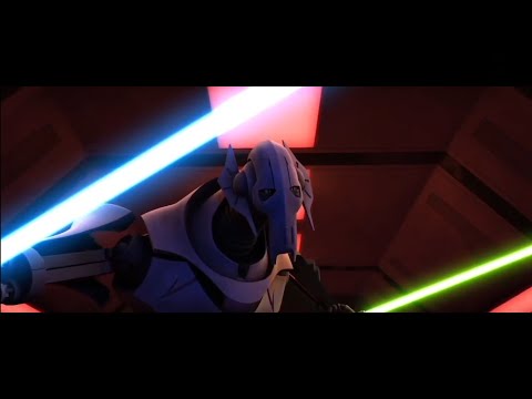 Star Wars The Clone Wars - Obi-Wan Kenobi Vs. General Grievous (Kamino)