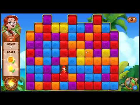 Lost Island Blast Adventure Level 37 - NO BOOSTERS 🏝️ | SKILLGAMING ✔️