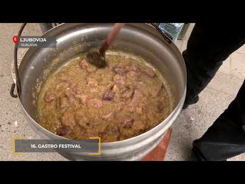 LJUBOVIJA, 16. GASTRO FESTIVAL 10. 5. 2025. Balkan Trip TV