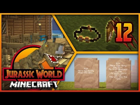 Minecraft Jurassic World - Episode 12 - RIP DINOS & NEW FURNITURE!