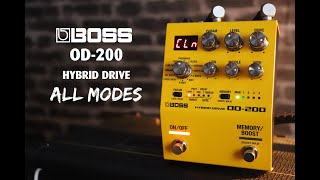 BOSS OD-200 Hybrid Drive - All Modes