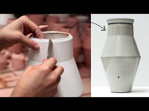 Making a Pottery Wheel Thrown Jar — Glazing & Firing (Part 3)