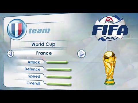 [PC] | FIFA 2001 | FRANCE | WORLD CUP | LONGPLAY | PROFESSIONAL DIFFICULTY