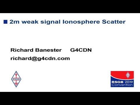 RSGB 2019 Convention lecture - 2m Ionoscatter
