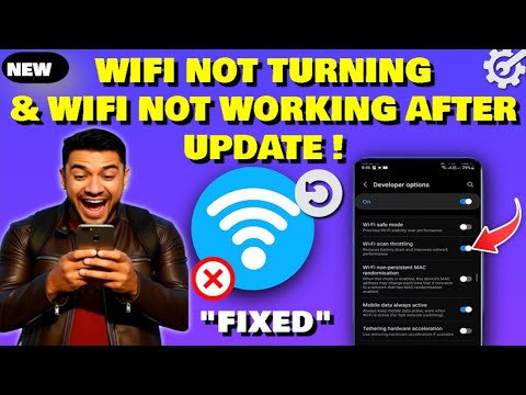 WiFi Not Turning On Android/Samsung || WiFi Not Working After Android Update [Fixed]