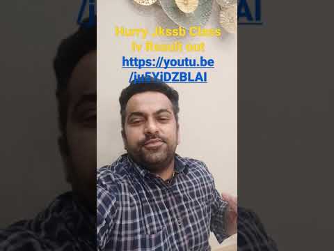 Jkssb Class Iv Result Out #9419145317 #youtubeshorts #shorts