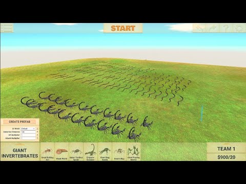 100 anaconda vs 20 emperor scorpions Animal Revolt Battle Simulator