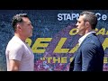 OSCAR DE LA HOYA STARES DOWN MASSIVE VITOR BELFORT IN FIRST FACE OFF IN 13 YEARS!