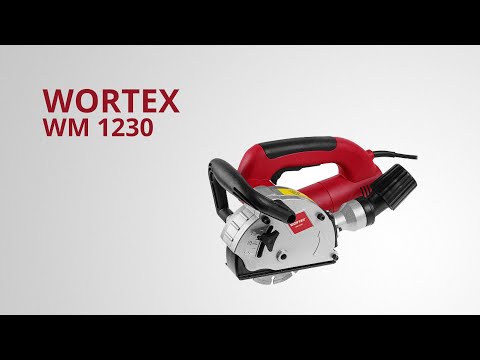 фото штроборез wortex wm 1230. 1320 вт, 125 мм, глубина до 30 мм, конст. эл., плав. пуск. вортекс  0