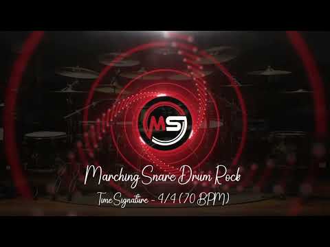 70 BPM ‖ Marching Snare Drum Rock #3 ‖ 4/4 Drum Beat ‖ Drum Track ‖ Metronome