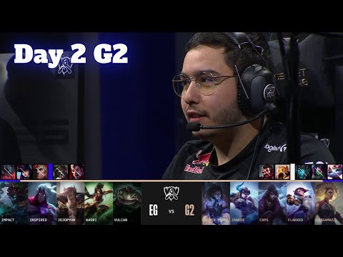 EG vs G2 | Day 2 LoL Worlds 2022 Main Group Stage | Evil Geniuses vs G2 Esports - Groups full game