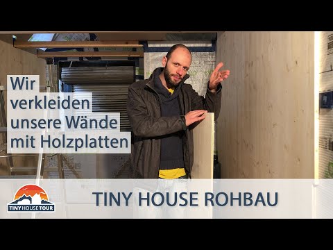 So werden die Wände verkleidet – Ein Tiny House Traum aus Holz | TINY HOUSE TOUR