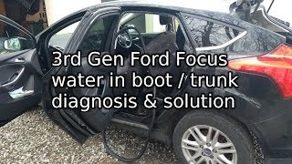 Ford Focus: water in the boot / trunk (mk3, 2011-2014)