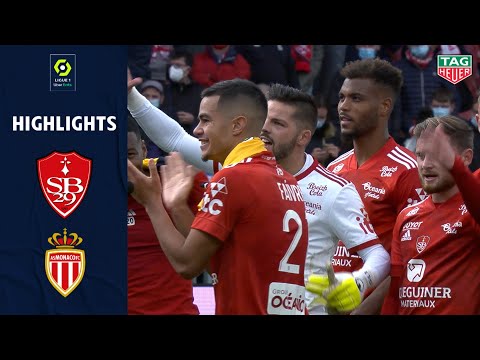 STADE BRESTOIS 29 - AS MONACO (1 - 0) - Highlights - (SB29 - ASM) / 2020-2021
