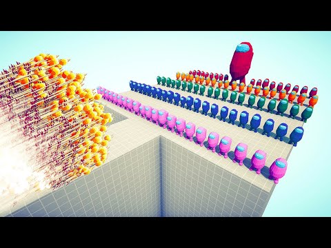 AMONG US ARMY + GIANT vs EVERY GOD - Totally Accurate Battle Simulator TABS