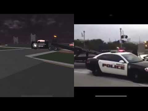 ROBLOX Crash Town Trains vs Cars Based on Real Life Crashes: Re-Creations #2