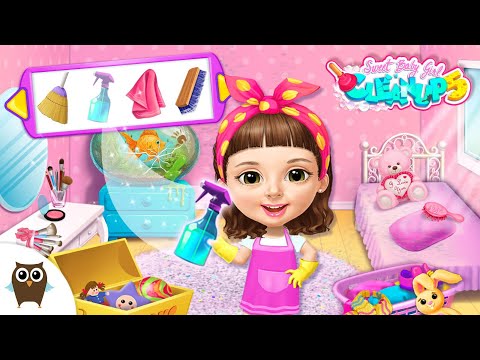 Help Baby Girl New Sweet Baby Girl Cleanup 5 Gameplay | TutoTOONS - YouTube