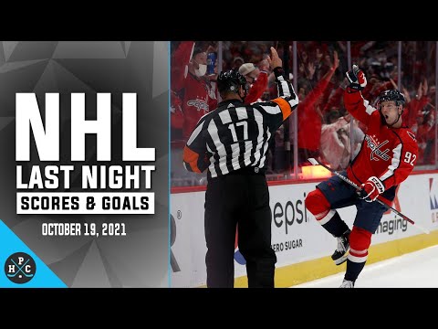 NHL Last Night:  All 70 Goals and Scores on October 19, 2021