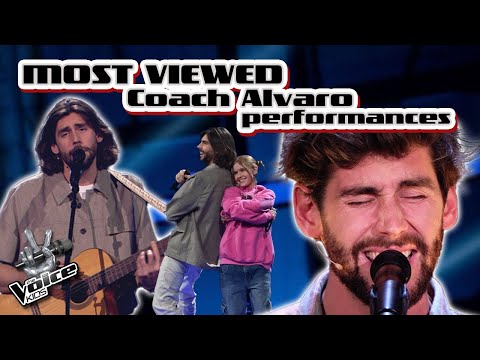 MOST VIEWED Coach Alvaro performances! | The Voice Kids