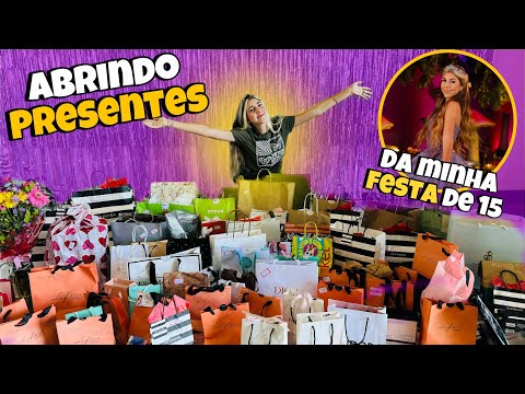 ABRINDO PRESENTES DA FESTA DE 15 ANOS DA MAITÊ CATUNDA #maitexv