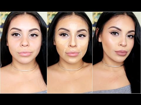 How To DRUGSTORE Contour & Highlight Using Affordable Makeup Brushes | juicyyyyjas | JuicyJas