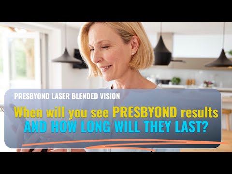 When will you see PRESBYOND Laser Blended Vision results and how long will they last?