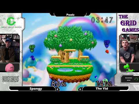 Smash 64: Spongy (Kirby) V The Yid (Yoshi) - Shattered 98 Tourney